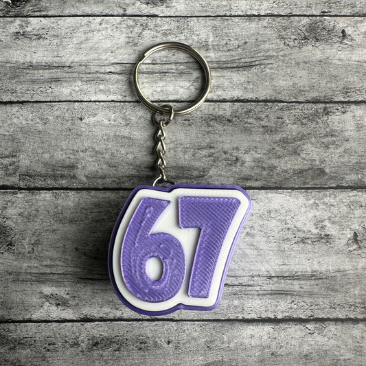 67 Keychain Clicker Dark Purple