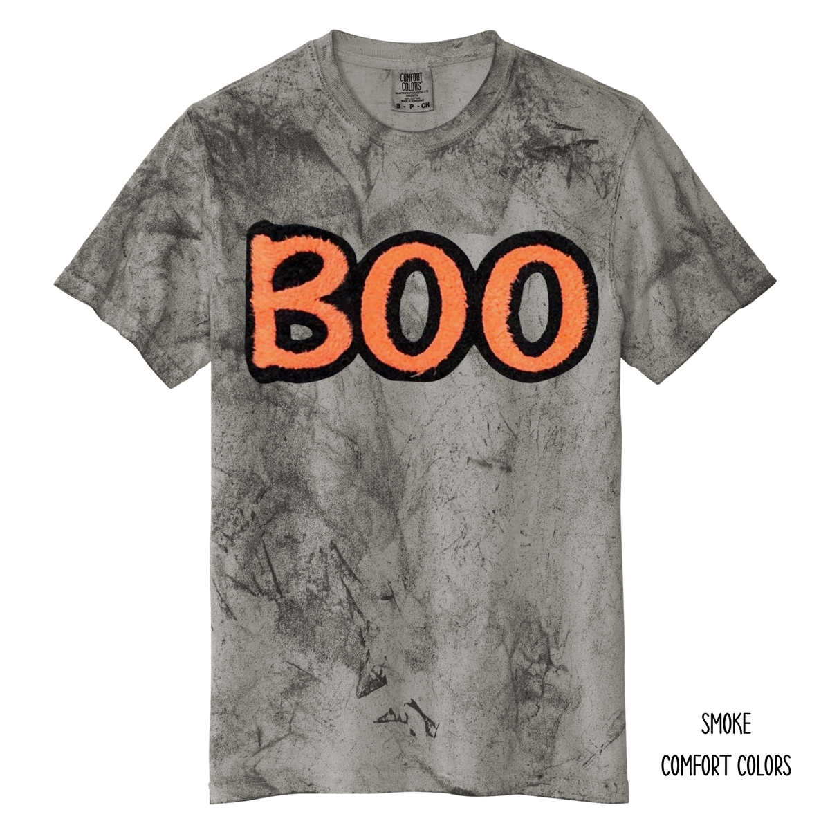 Fuzzy Orange & Black BOO (Multiple Options) T-Shirt