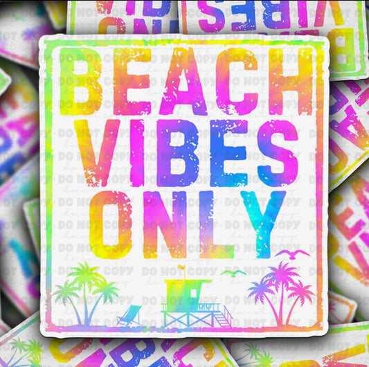 Beach Vibes Only Sticker
