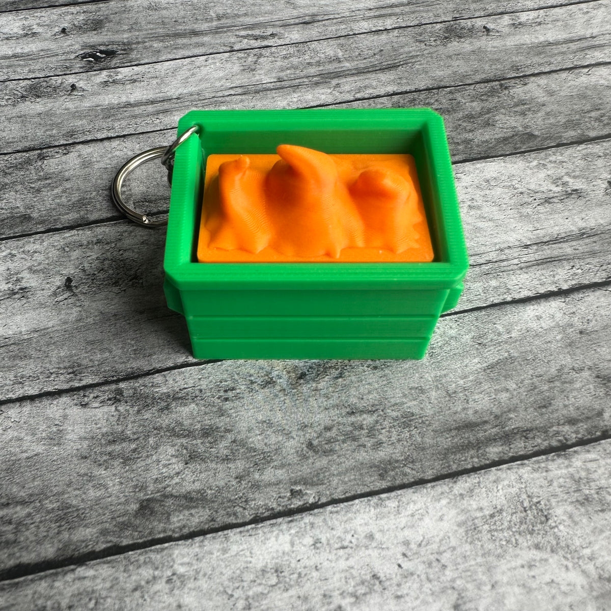 Dumpster Fire Keychain Clicker