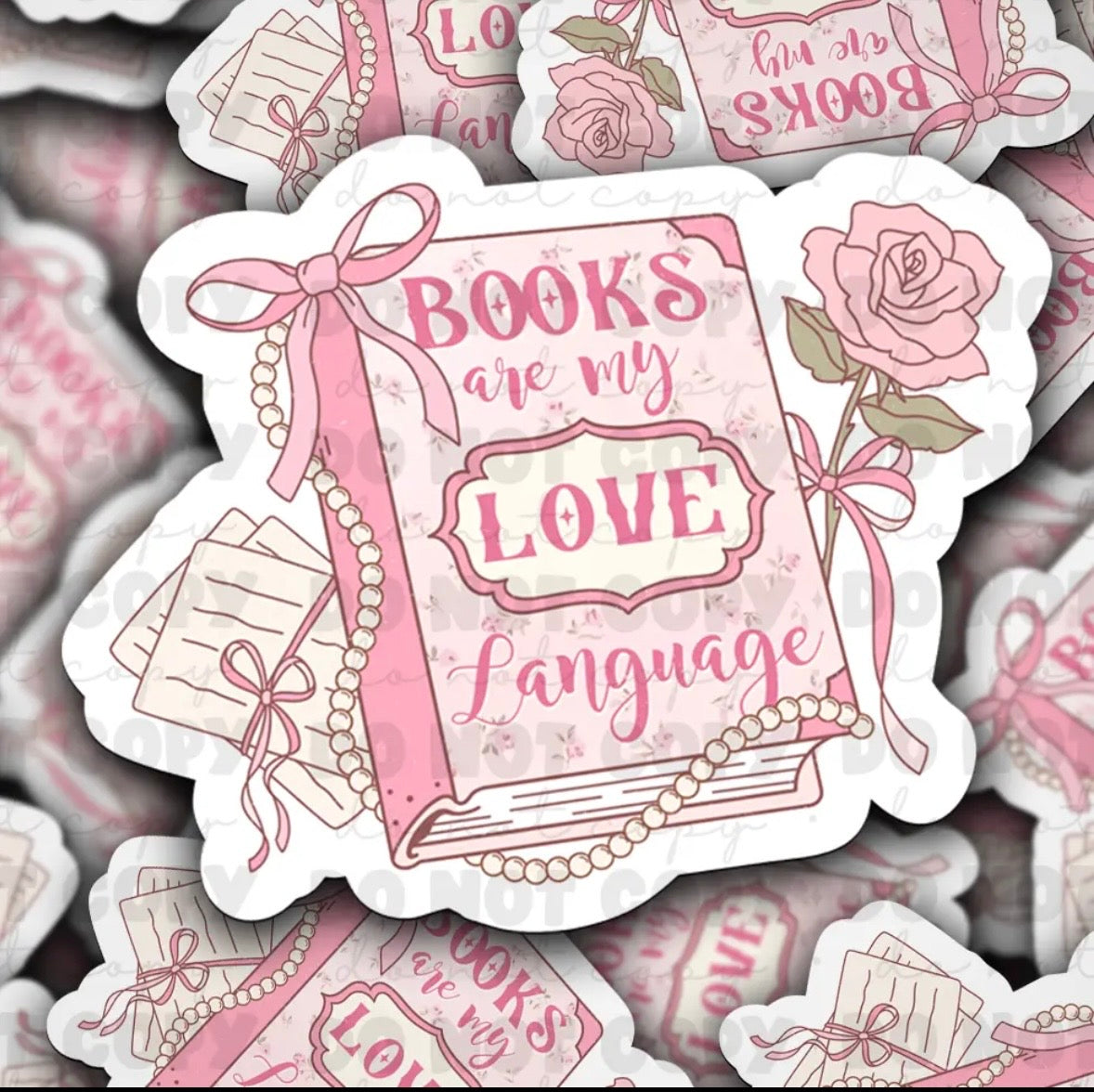 Books Are My Love Language Sticker
