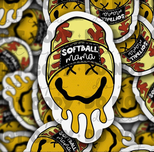 Softball Mama Sticker