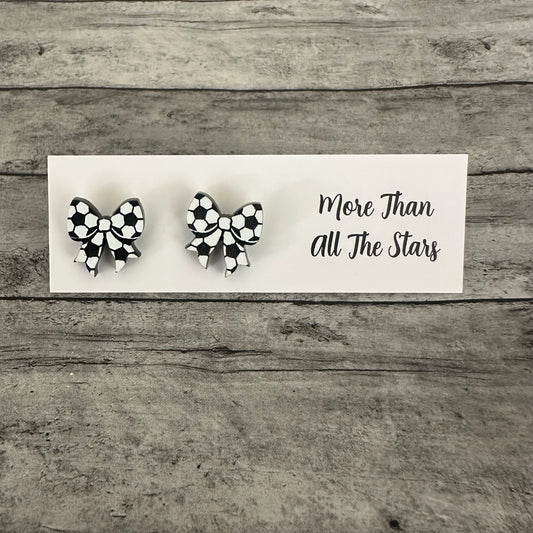 Soccer Bow Stud