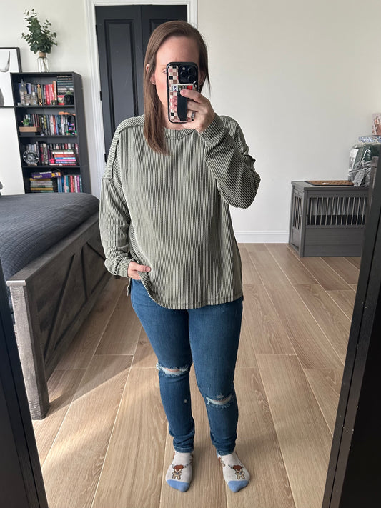 Green Cord Top