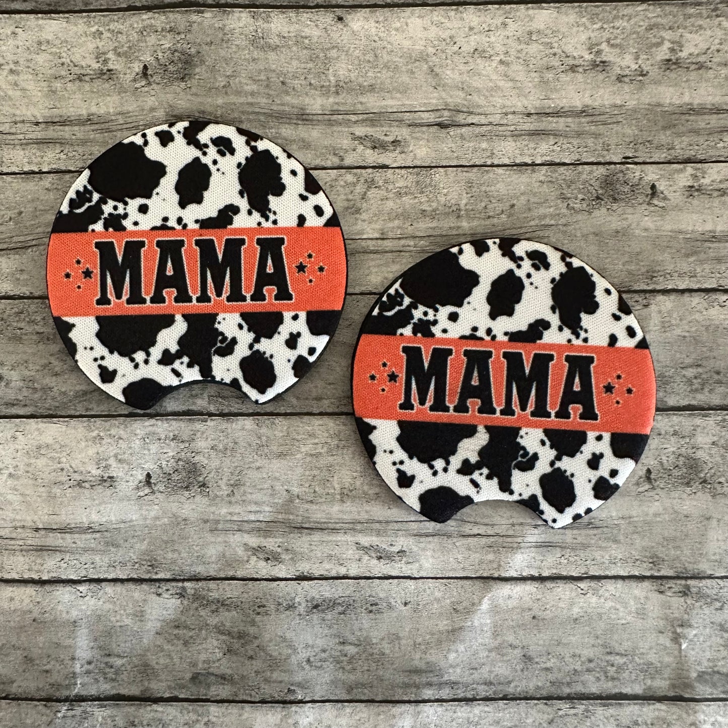 Cow Mama Neoprene Car Coaster
