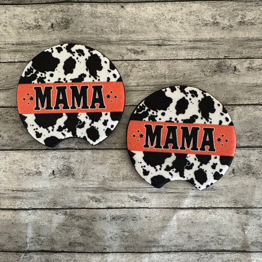 Cow Mama Neoprene Car Coaster