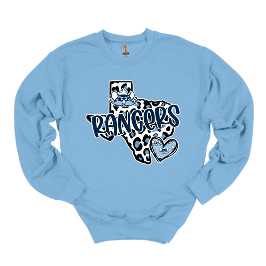 Rangers Leopard Texas Sweatshirt