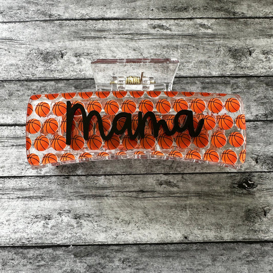 Basketball Mama Claw Clip