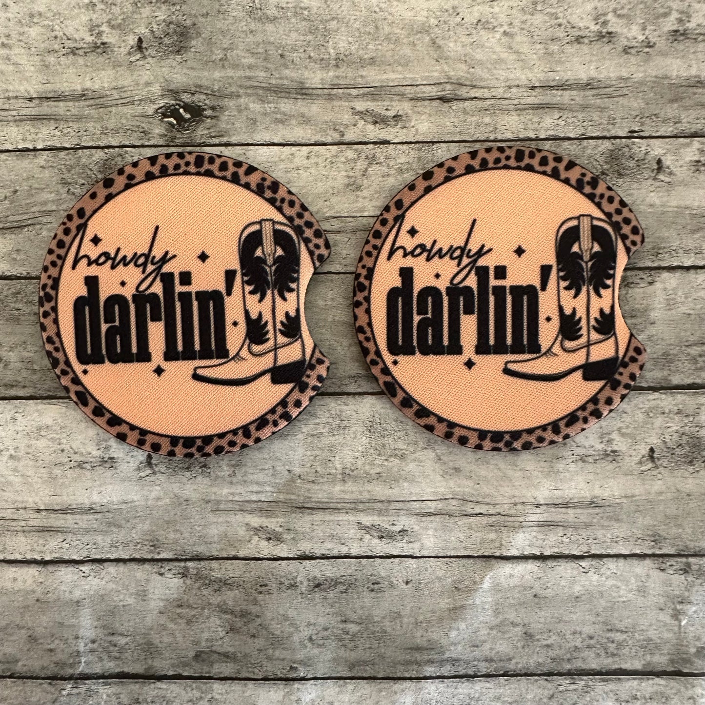 Howdy Darlin’ Neoprene Car Coaster