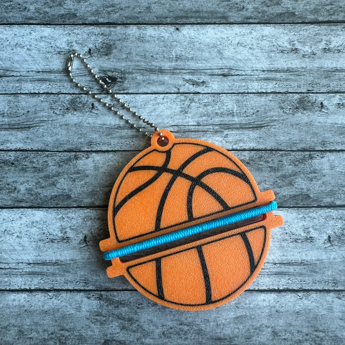 Basketball Keychain Hair Tie Holder