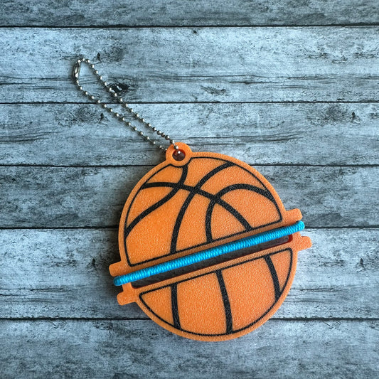 Basketball Keychain Hair Tie Holder