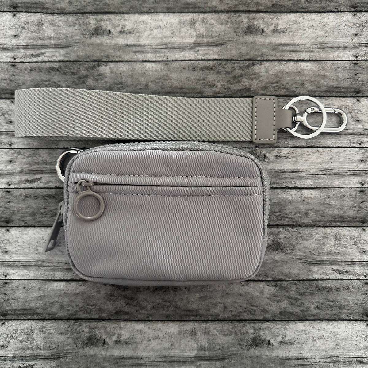 Grey Wristlet Wallet