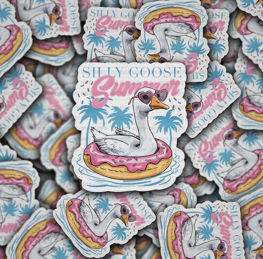 Silly Goose Summer Sticker