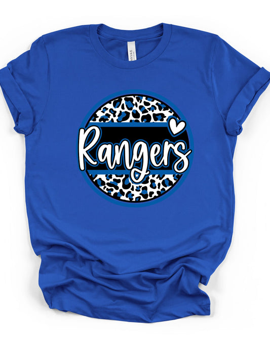 Rangers Leopard Circle T-Shirt