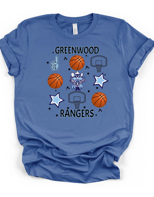 Rangers Basketball T-Shirt
