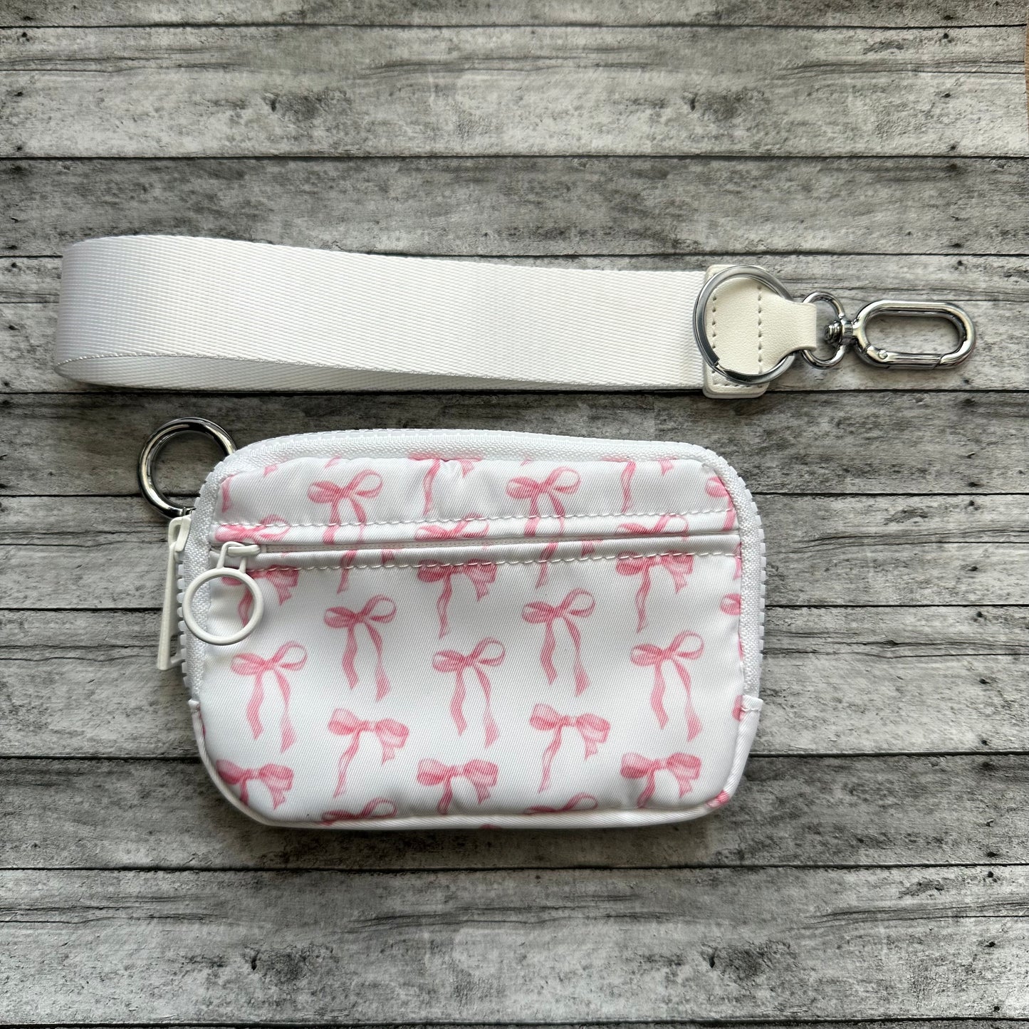 Pink Bow Wristlet Wallet