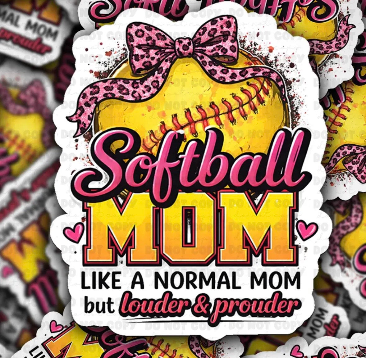 Softball Mom Sticker