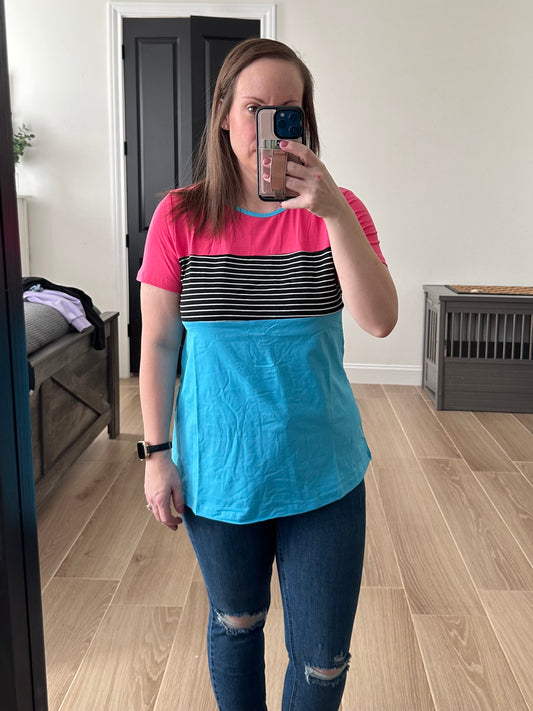 Black Stripe Top
