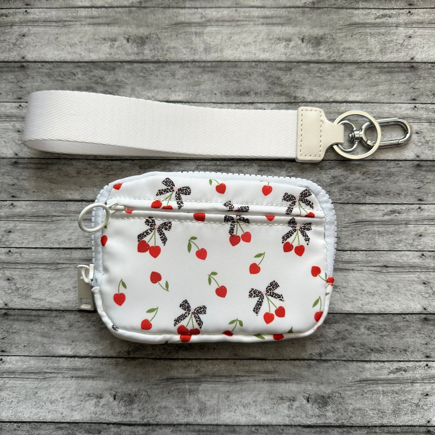 Cherry Heart Wristlet Wallet