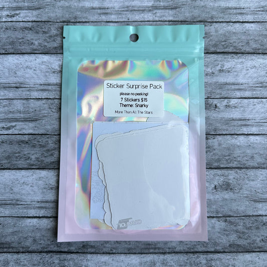 Mystery Sticker Pack (Theme-Snarky)