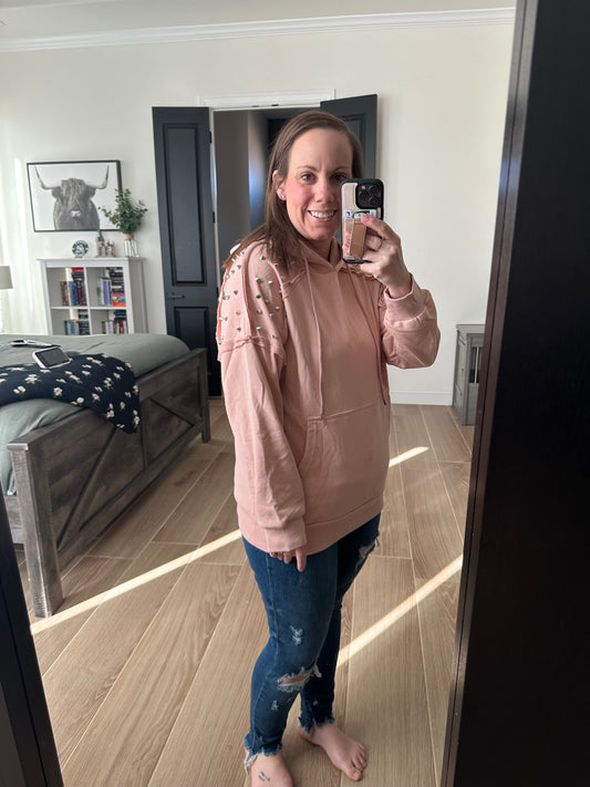 Pink Spike Hoodie