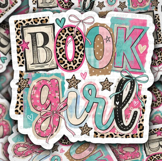 Book Girl Sticker