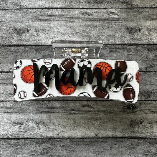 Sports Mama Claw Clip