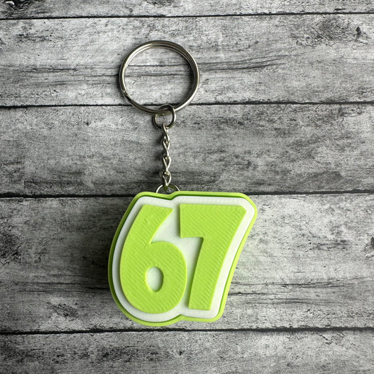 67 Keychain Clicker Light Green