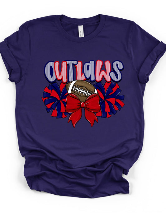 Outlaw Football and Cheer T-Shirt