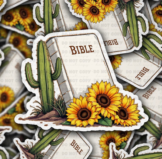 Sunflower Bible Sticker