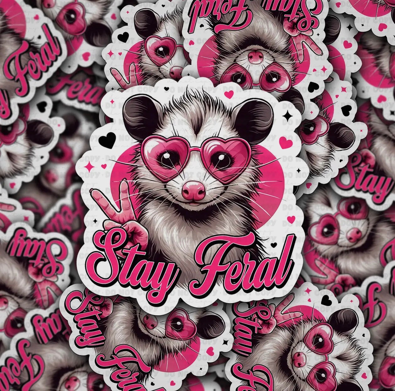Stay Feral Sticker