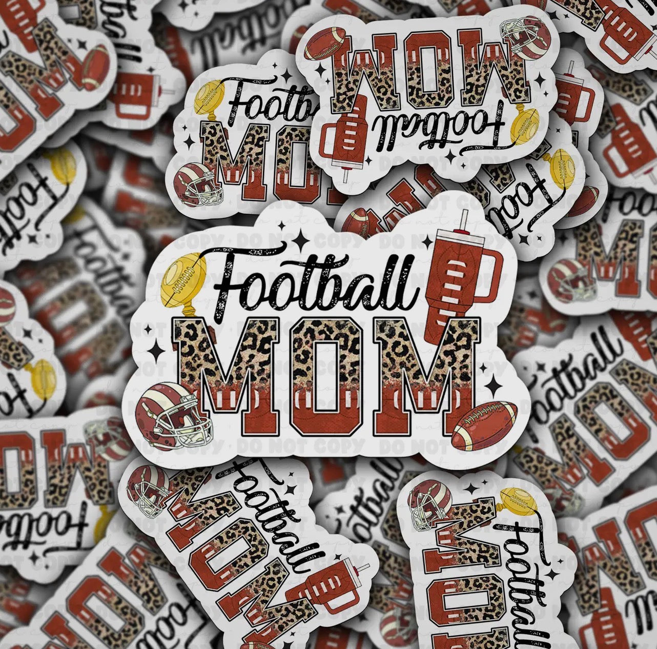 Football Mom Sticker