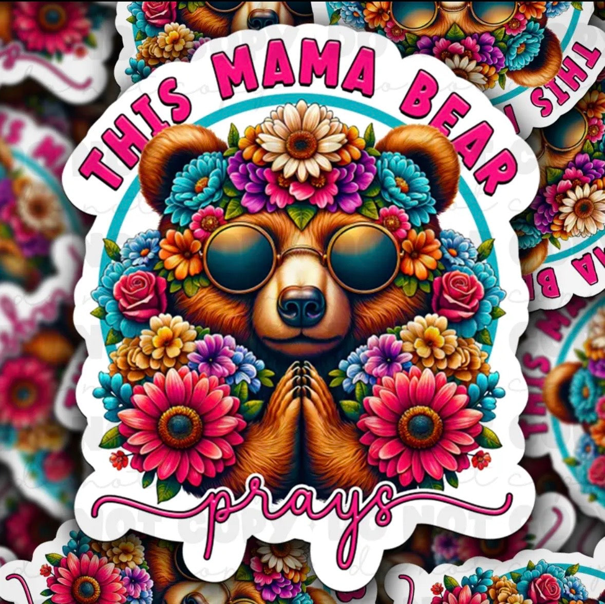 This Mama Bear Prays Sticker