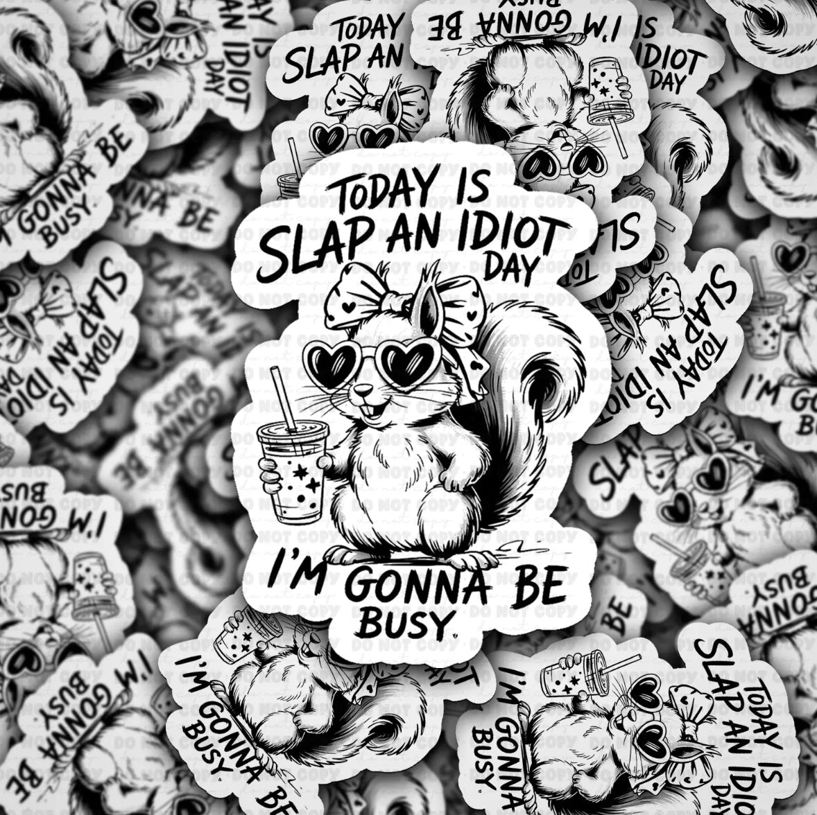 Slap An Idiot Sticker