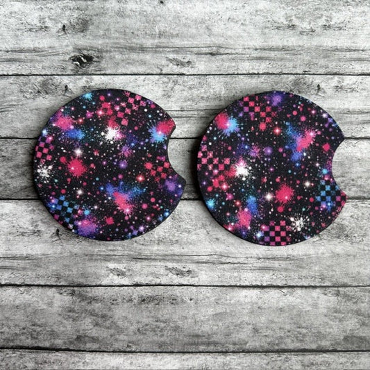 Galaxy Neoprene Car Coaster
