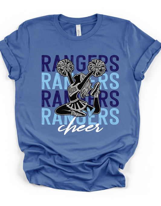 Ranger Rhinestone Cheerleader T-Shirt