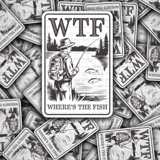 WTF Where’s The Fish Sticker