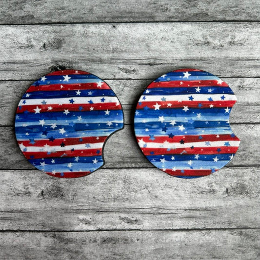 Patriotic Neoprene Car Coaster
