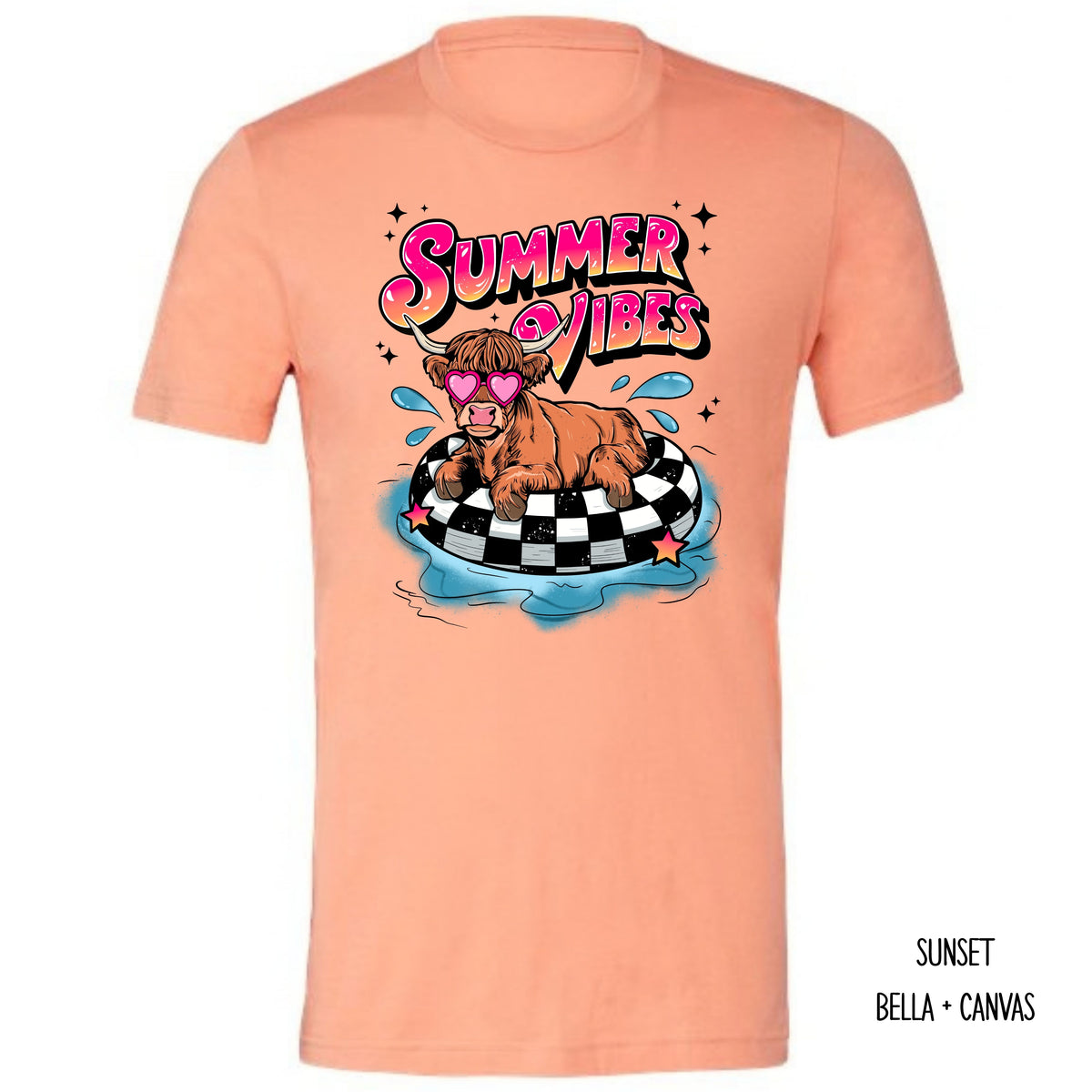 Floating Cow Summer Vibes T-Shirt