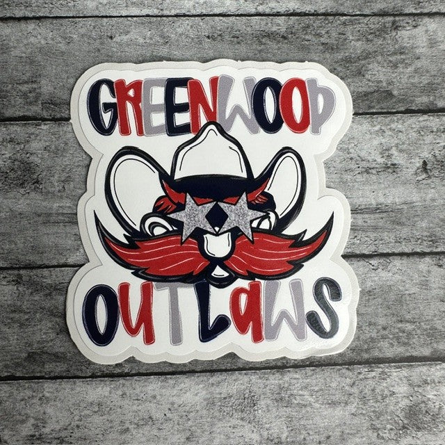 Greenwood Outlaws Sticker