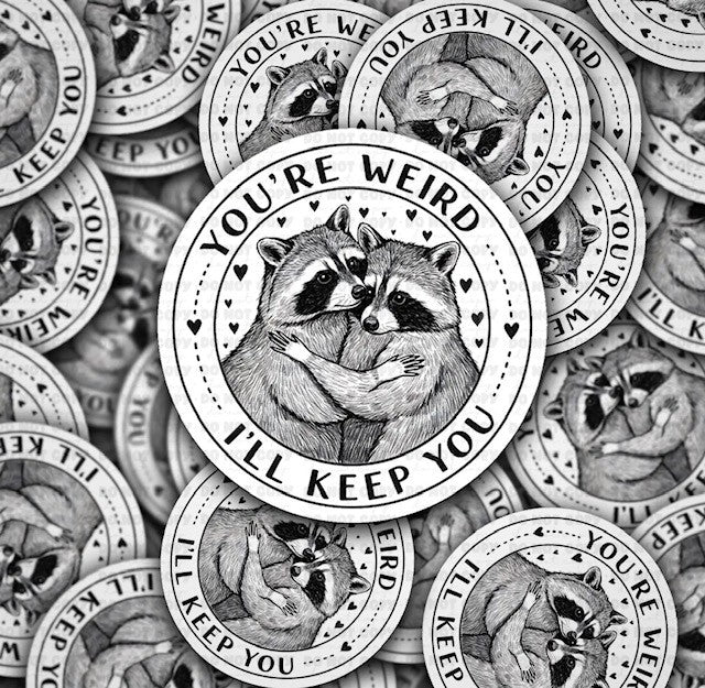 You're Weird I'll Keep You Sticker