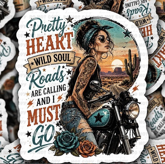 Pretty Heart, Wild Soul Sticker