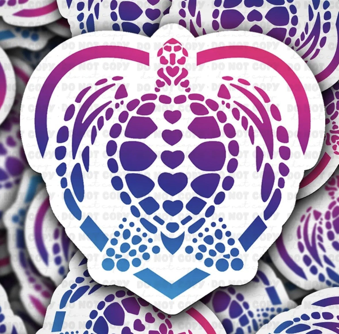 Turtle Heart Sticker