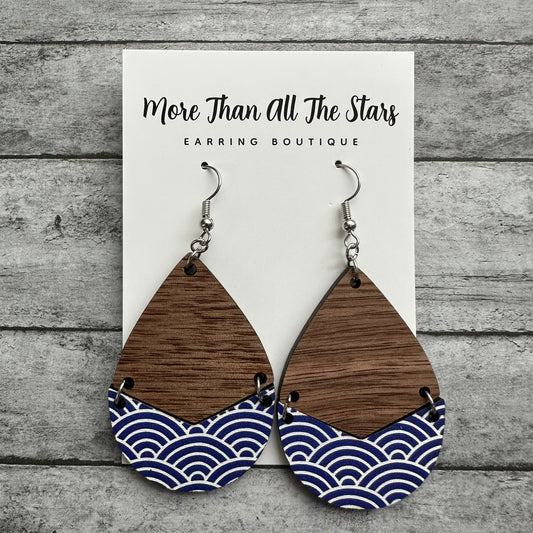 Blue Wave Earrings